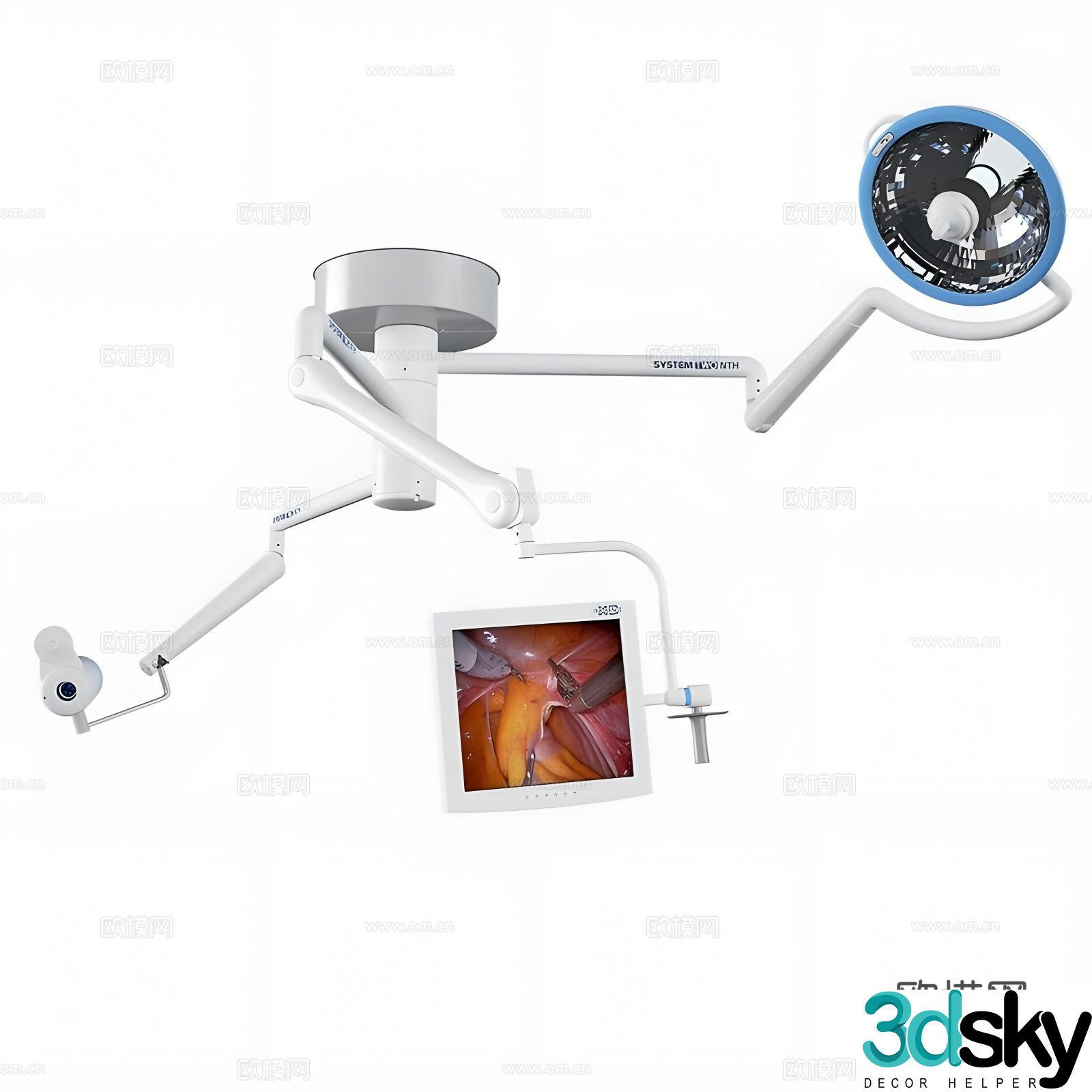 surgical light 3d model