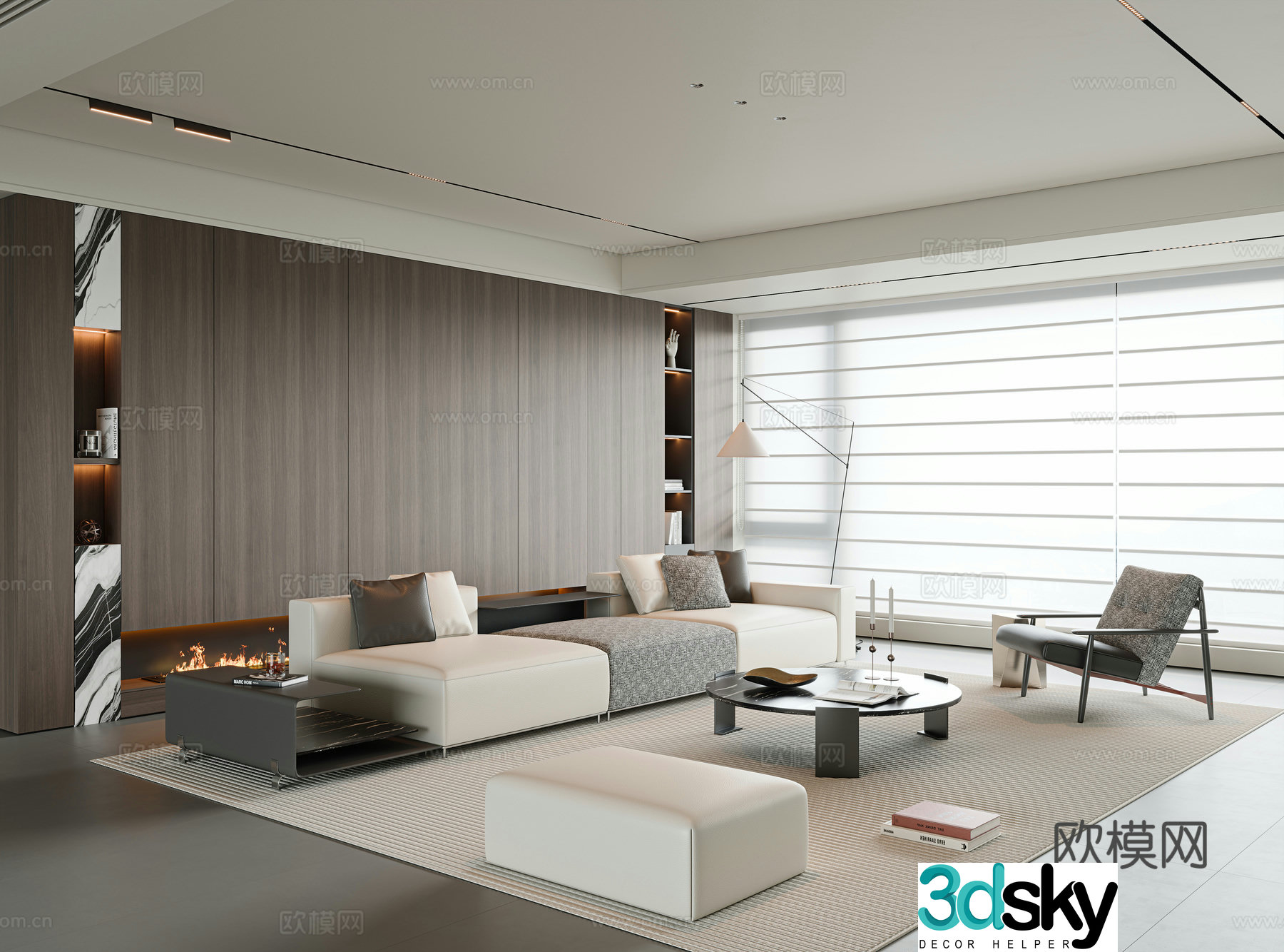 Italian living room 3d model