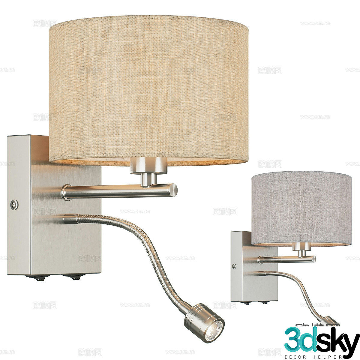 Modern wall light 3d model