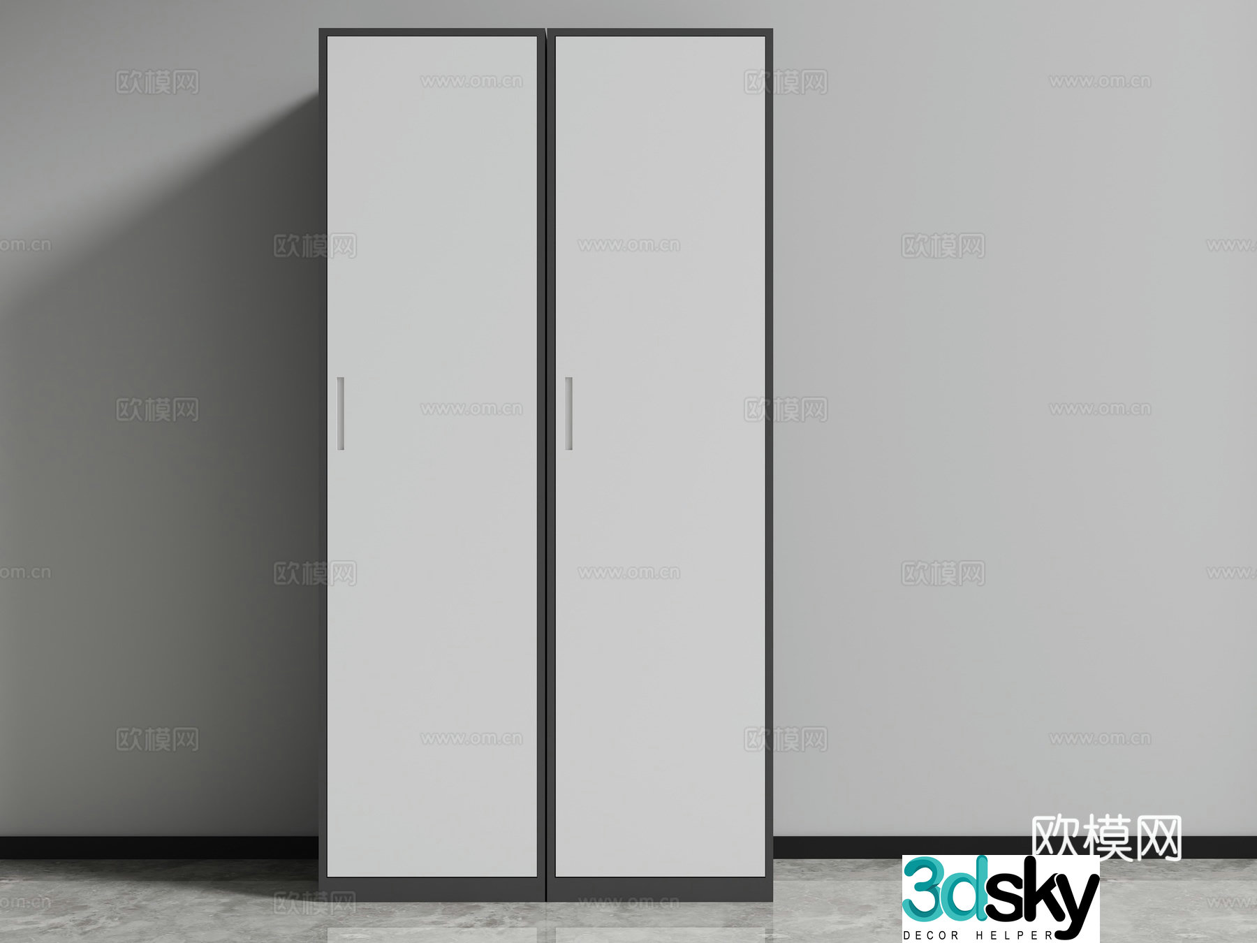 cabinet locker steel file cabinet 3d model