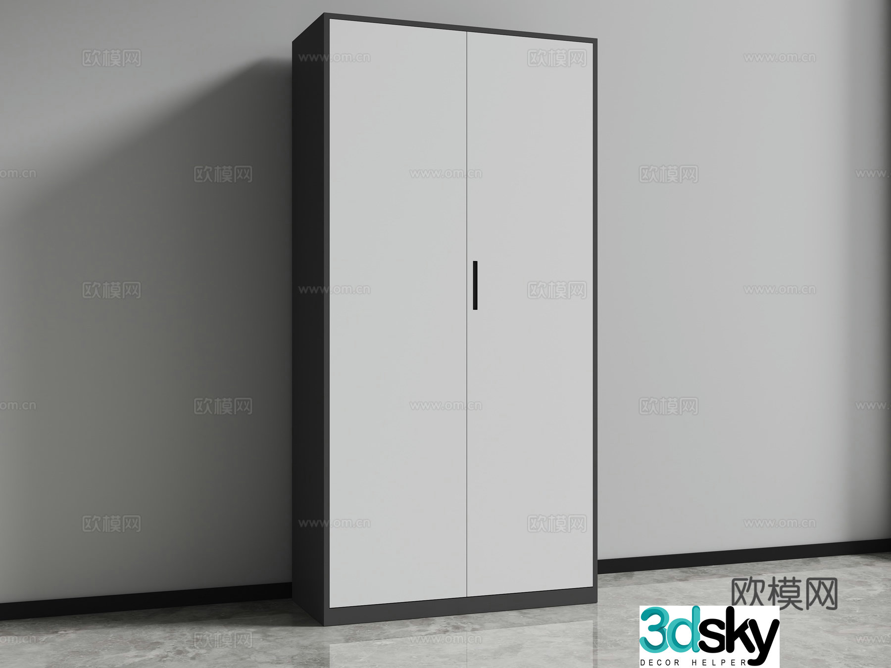 File cabinet locker iron cabinet 3d model
