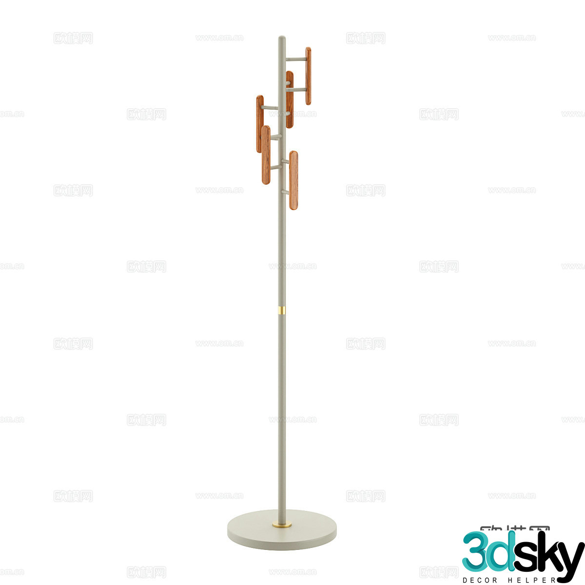 Modern clothes hanger entrance clothes hanger 3d model