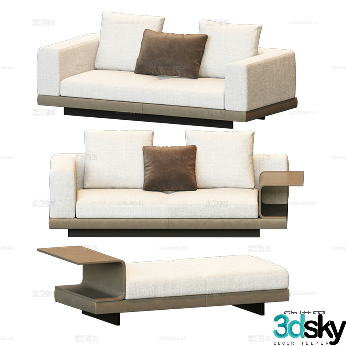 Modern love sofa 3d model