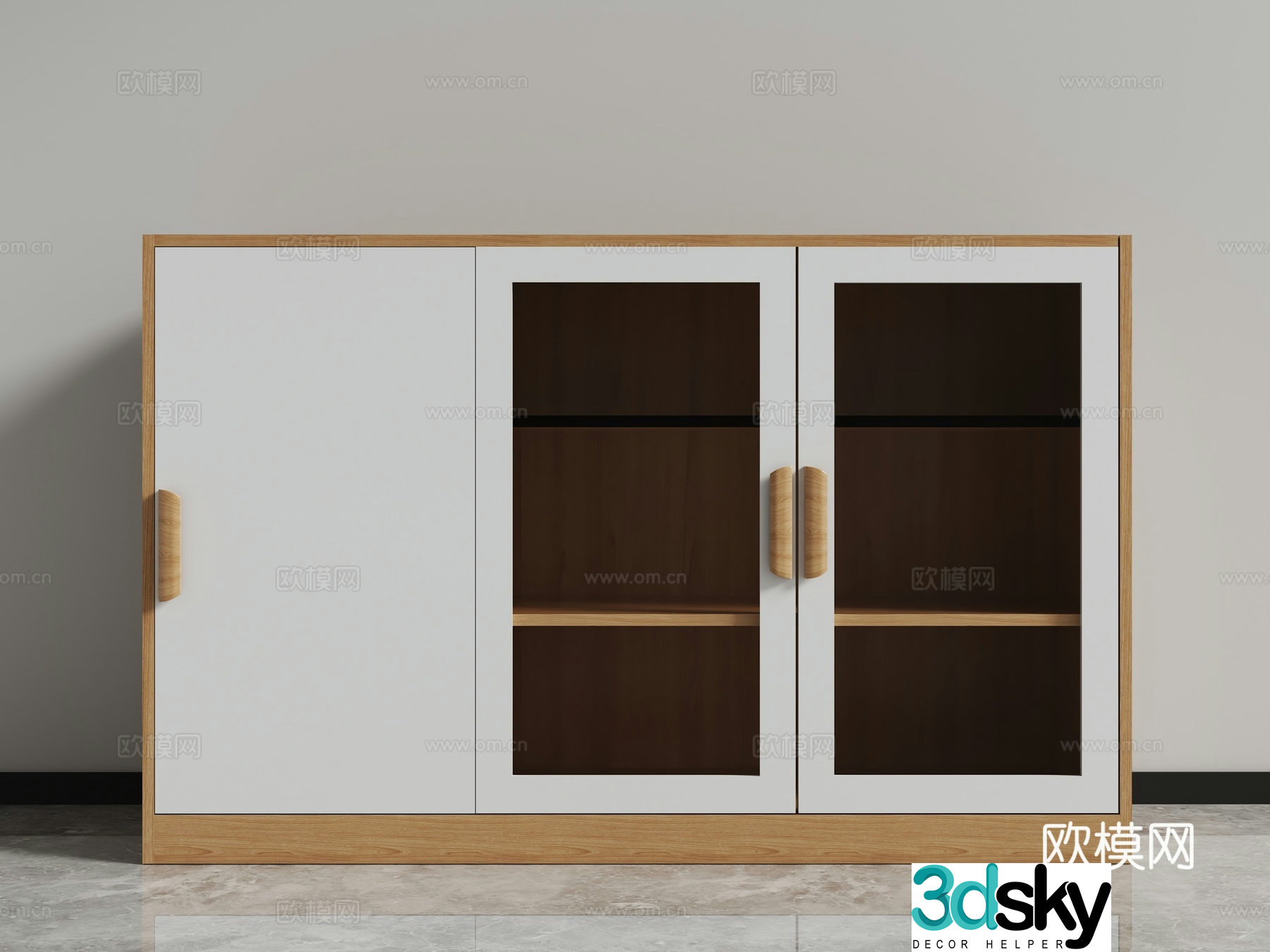 File cabinet low cabinet locker 3d model