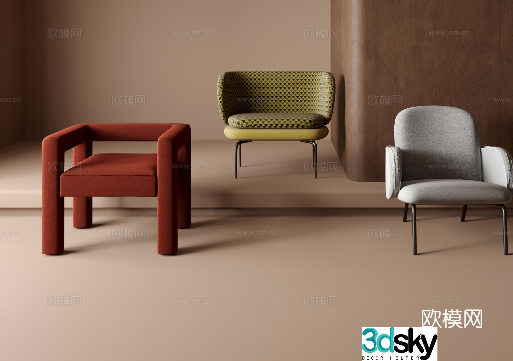 Leisure chair sofa chair 3d model