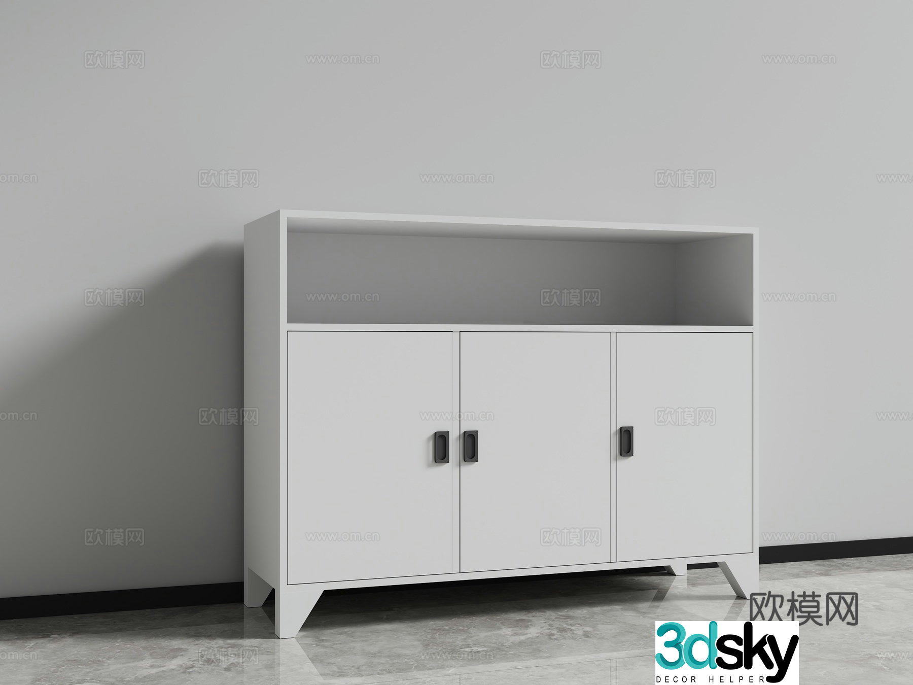 File cabinet low cabinet locker 3d model