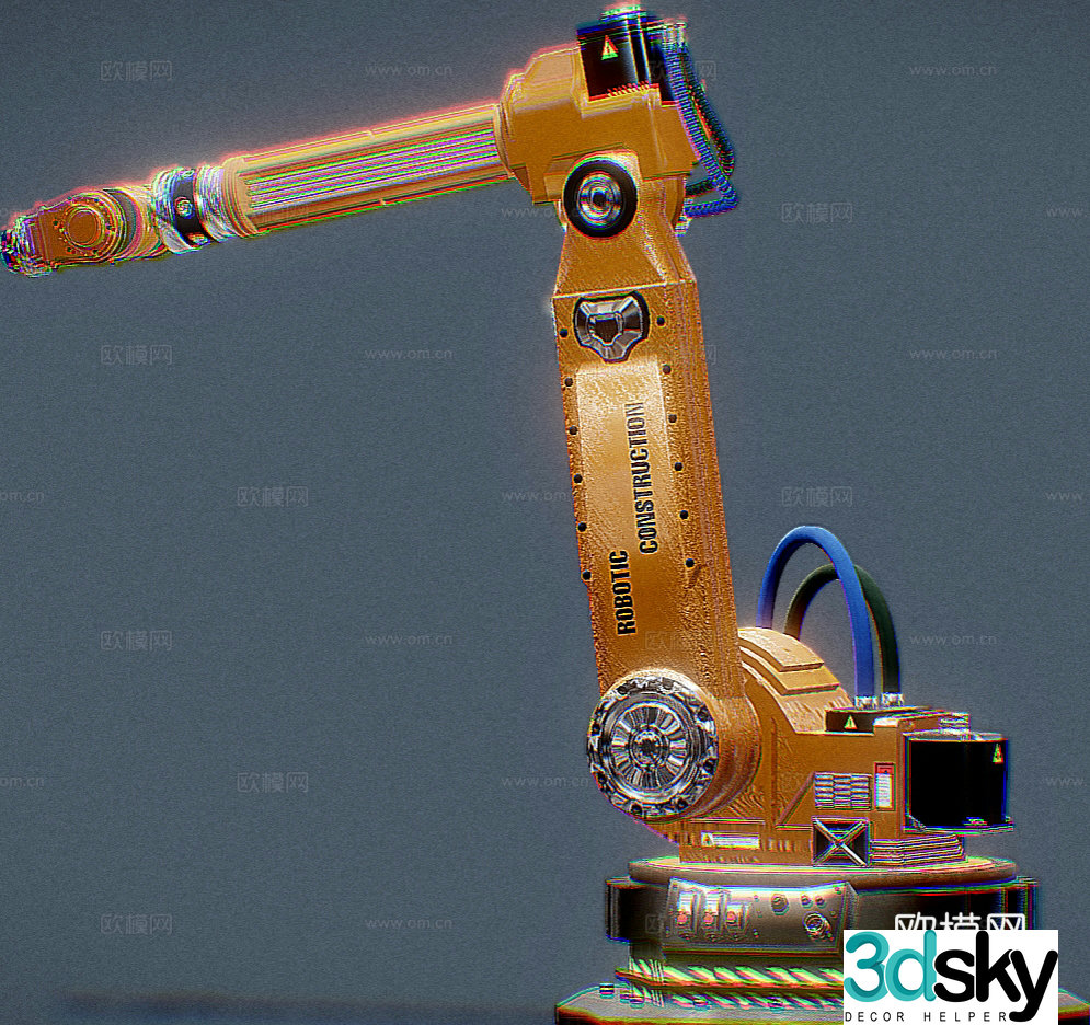 Industrial equipment robotic arm industrial robotic arm 3d model
