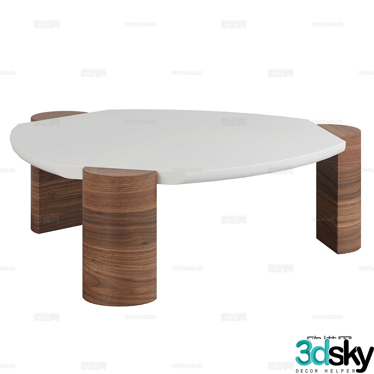 Wabi-sabi coffee table living room coffee table 3d model