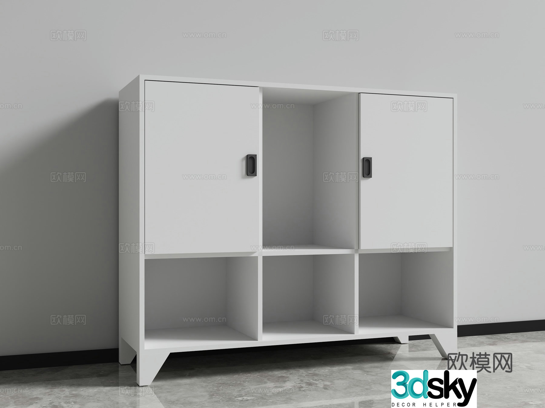 File cabinet tea cabinet locker 3d model