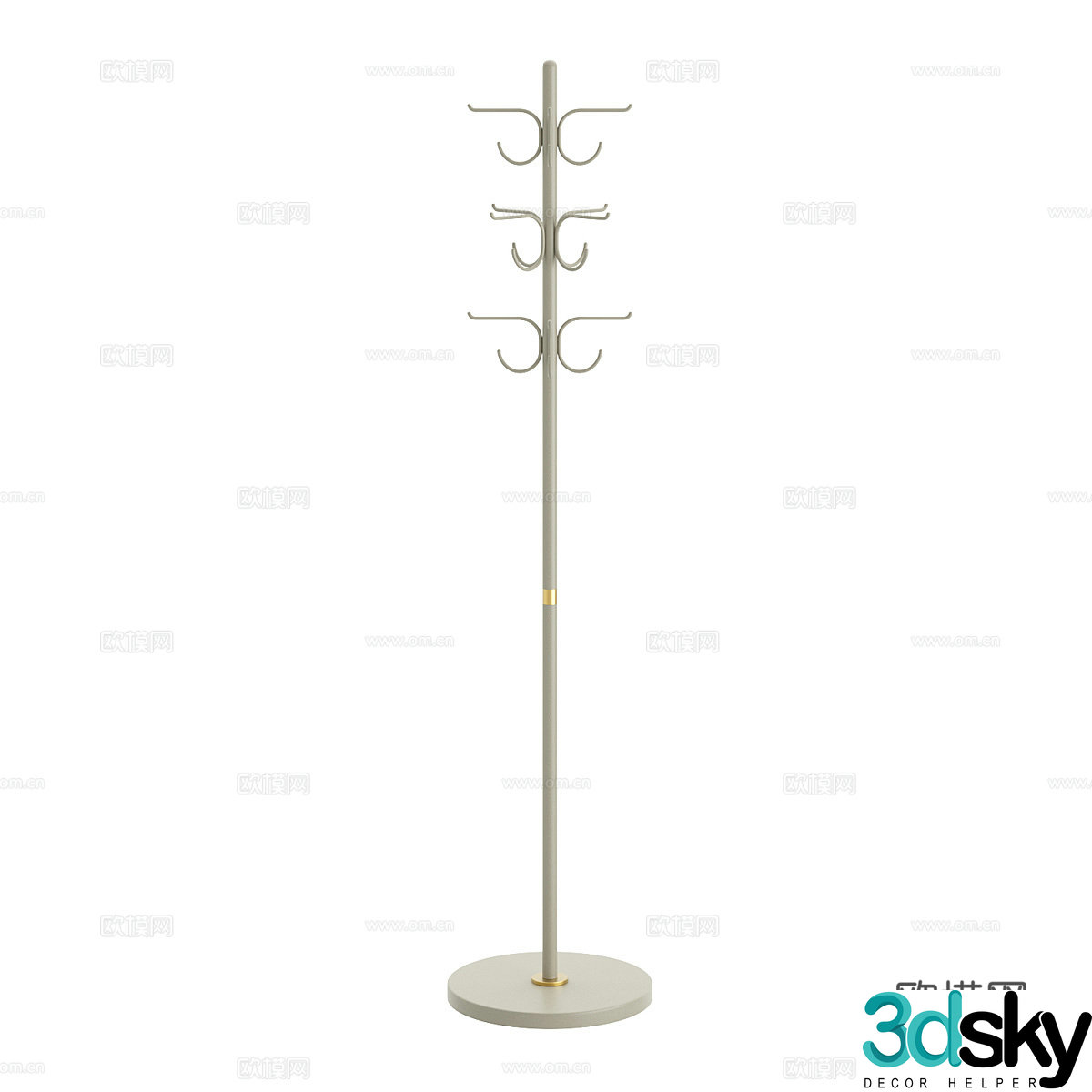 Modern clothes hanger entrance clothes hanger 3d model