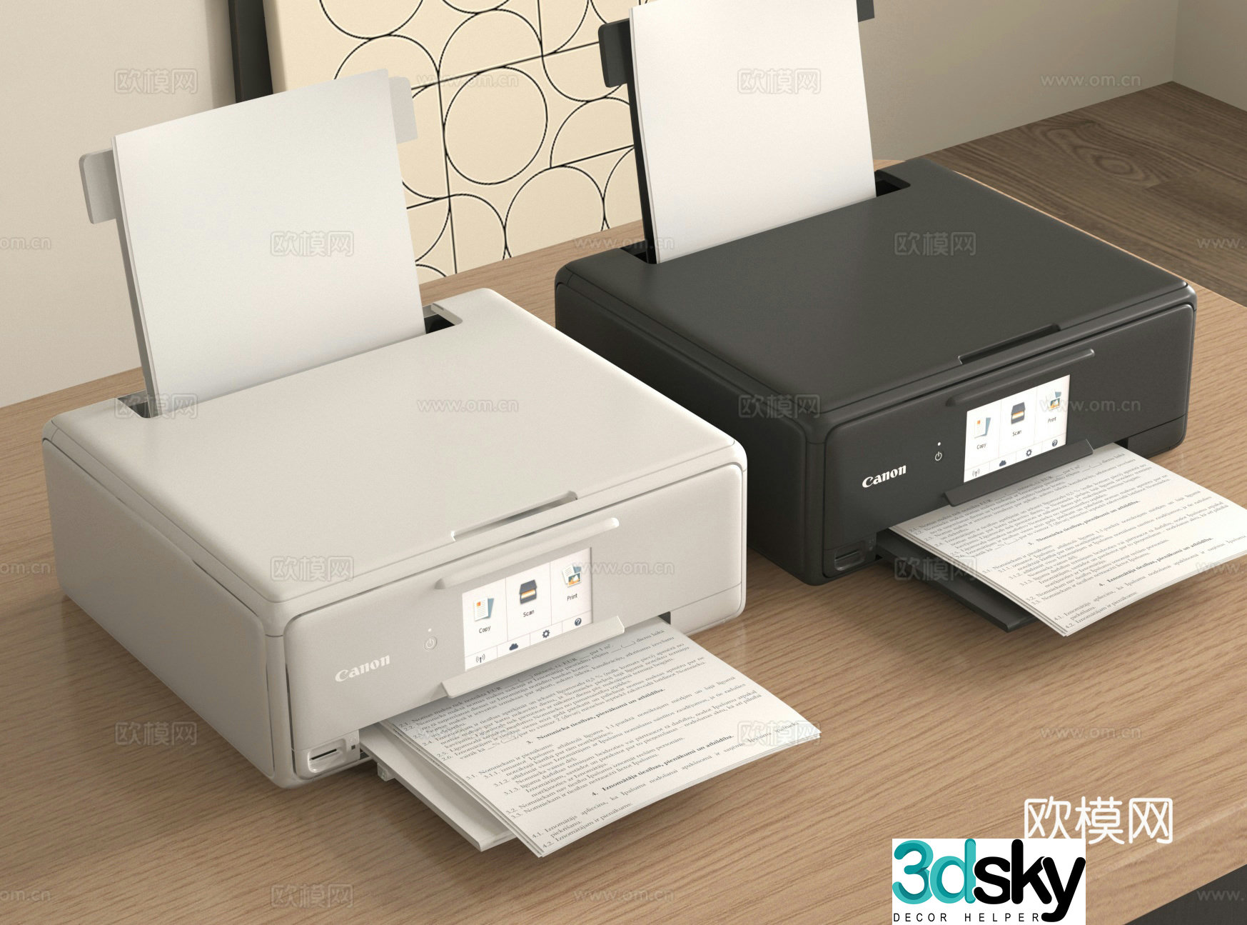printer copier 3d model