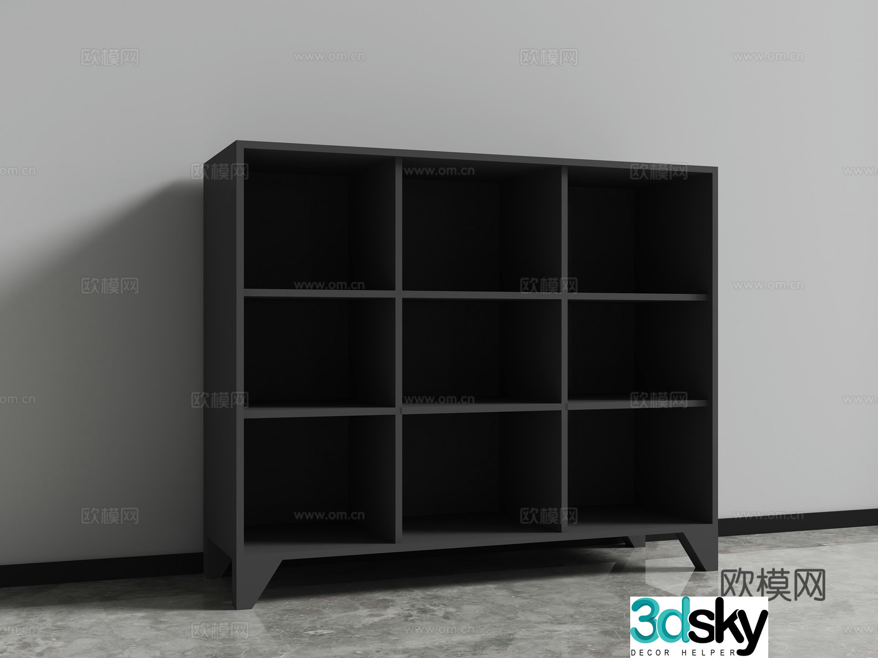 Modern entryway cabinet 3d model