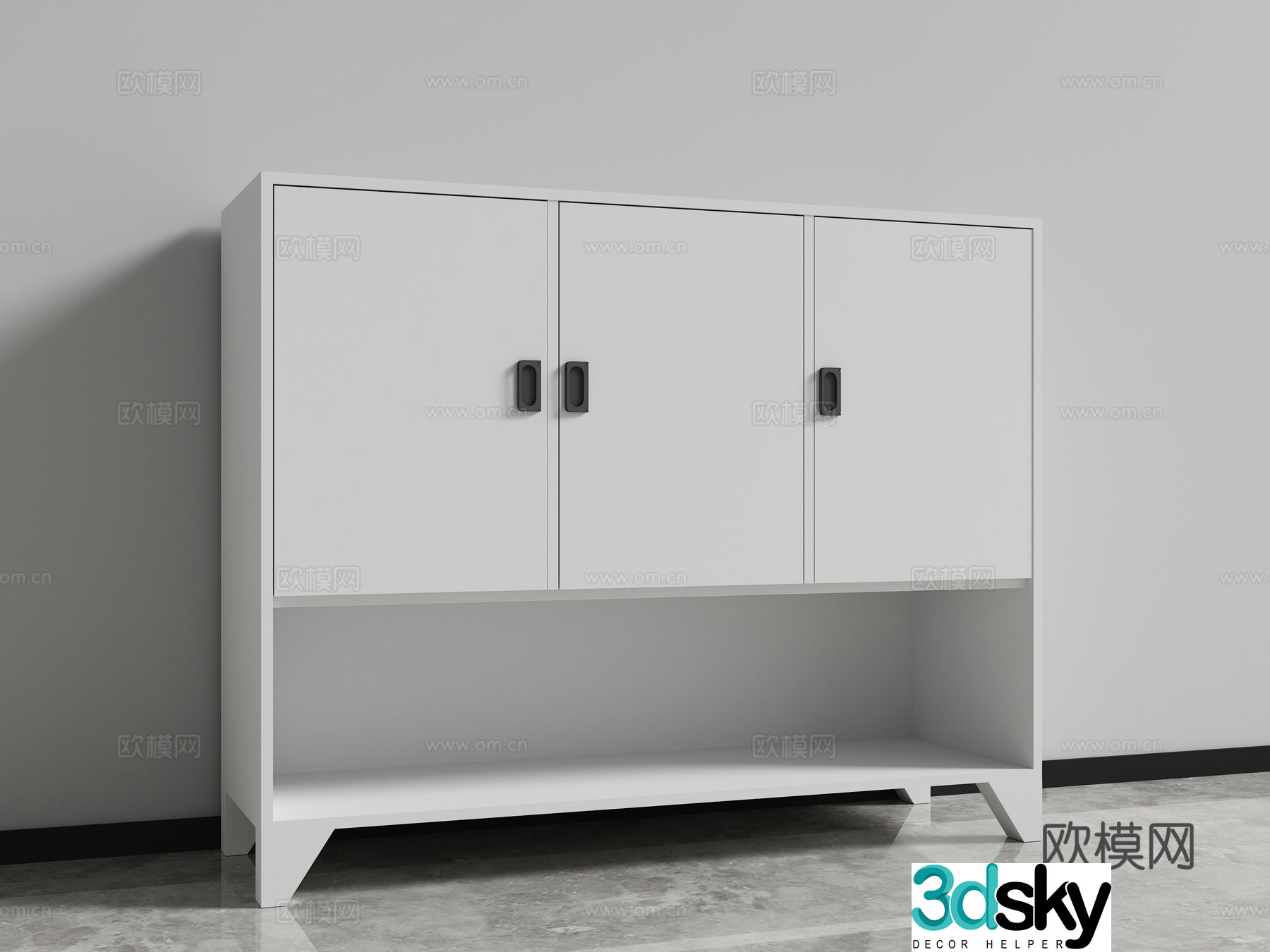 File cabinet tea cabinet locker 3d model