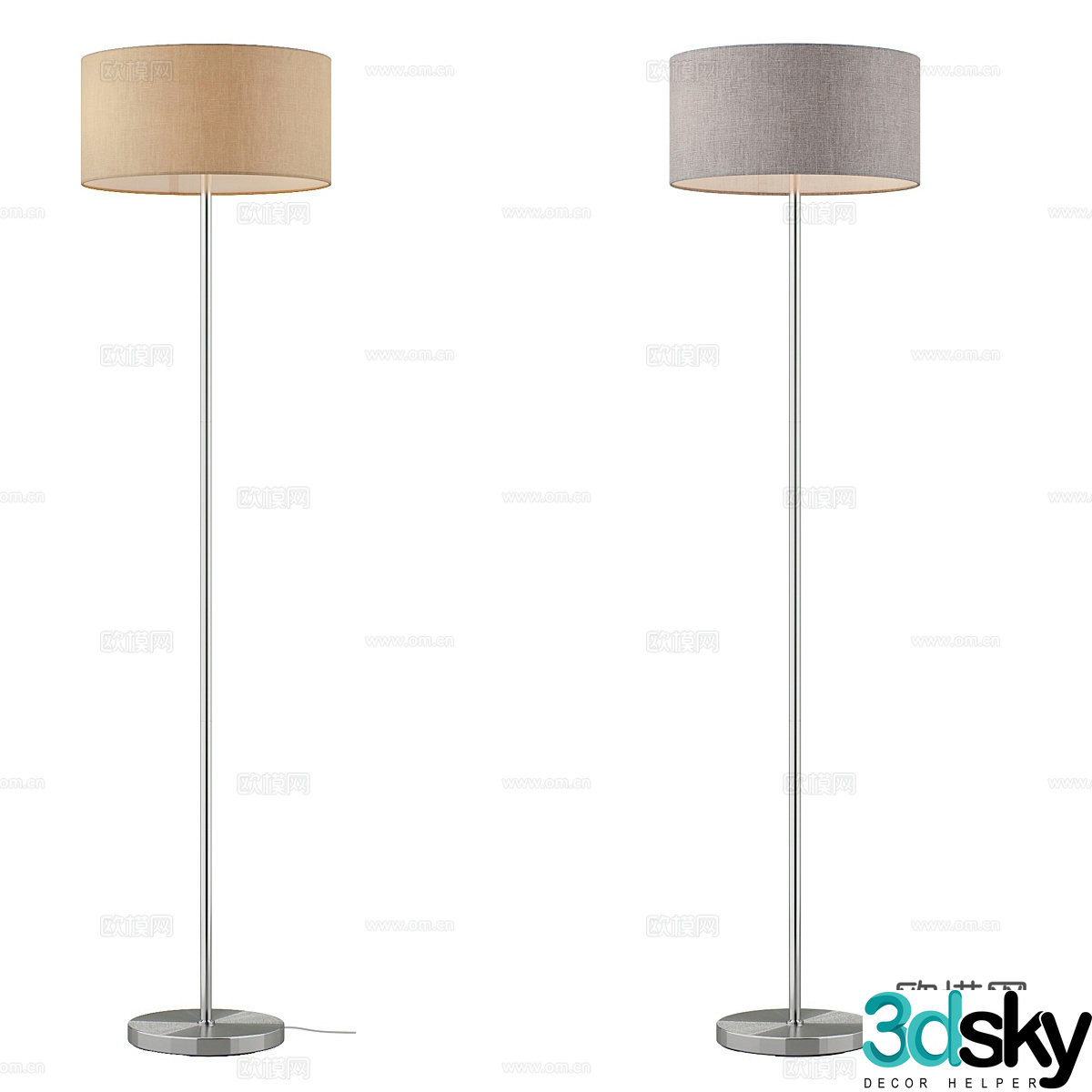 Modern floor lamp 3d model