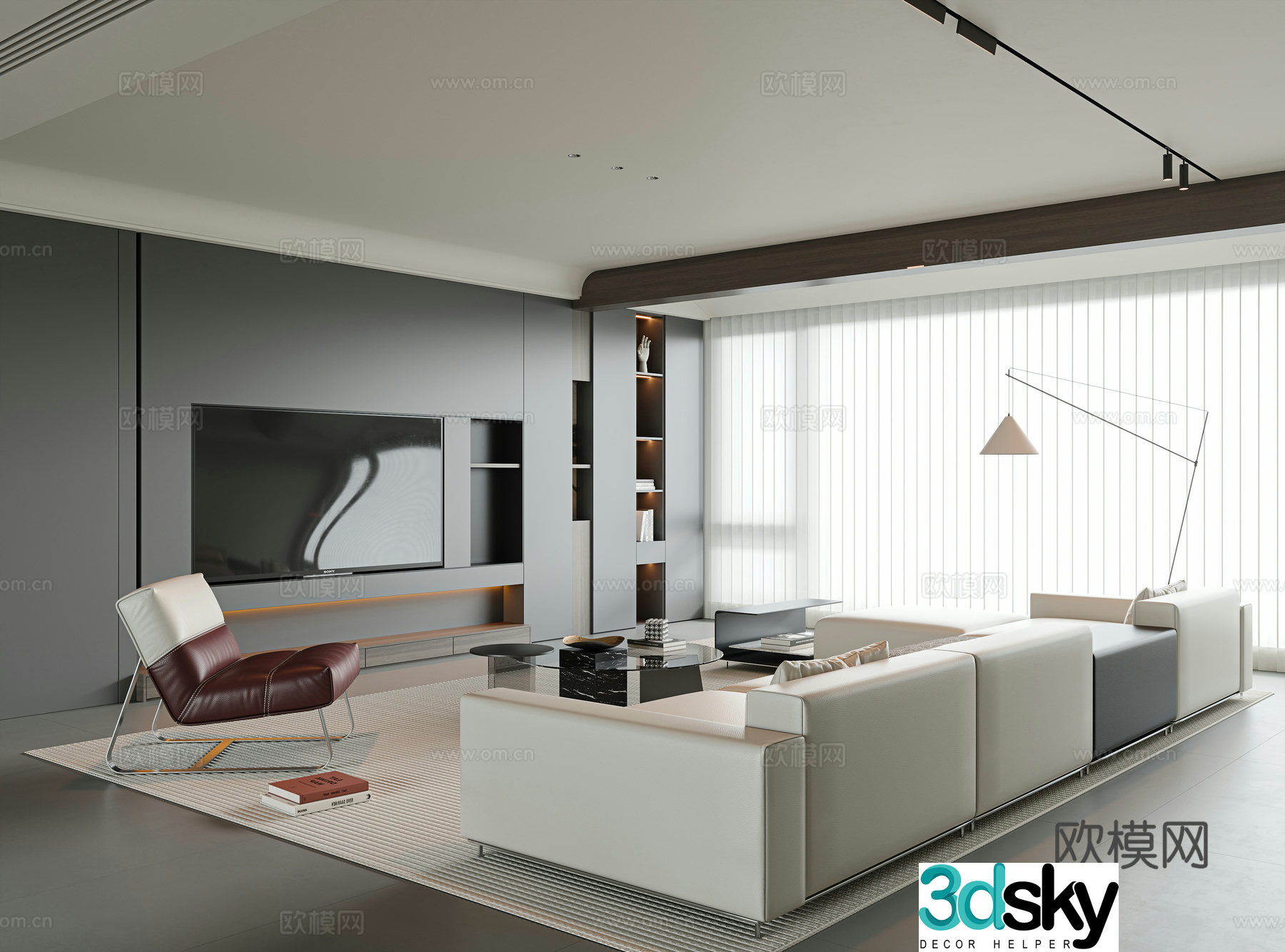 Italian living room 3d model