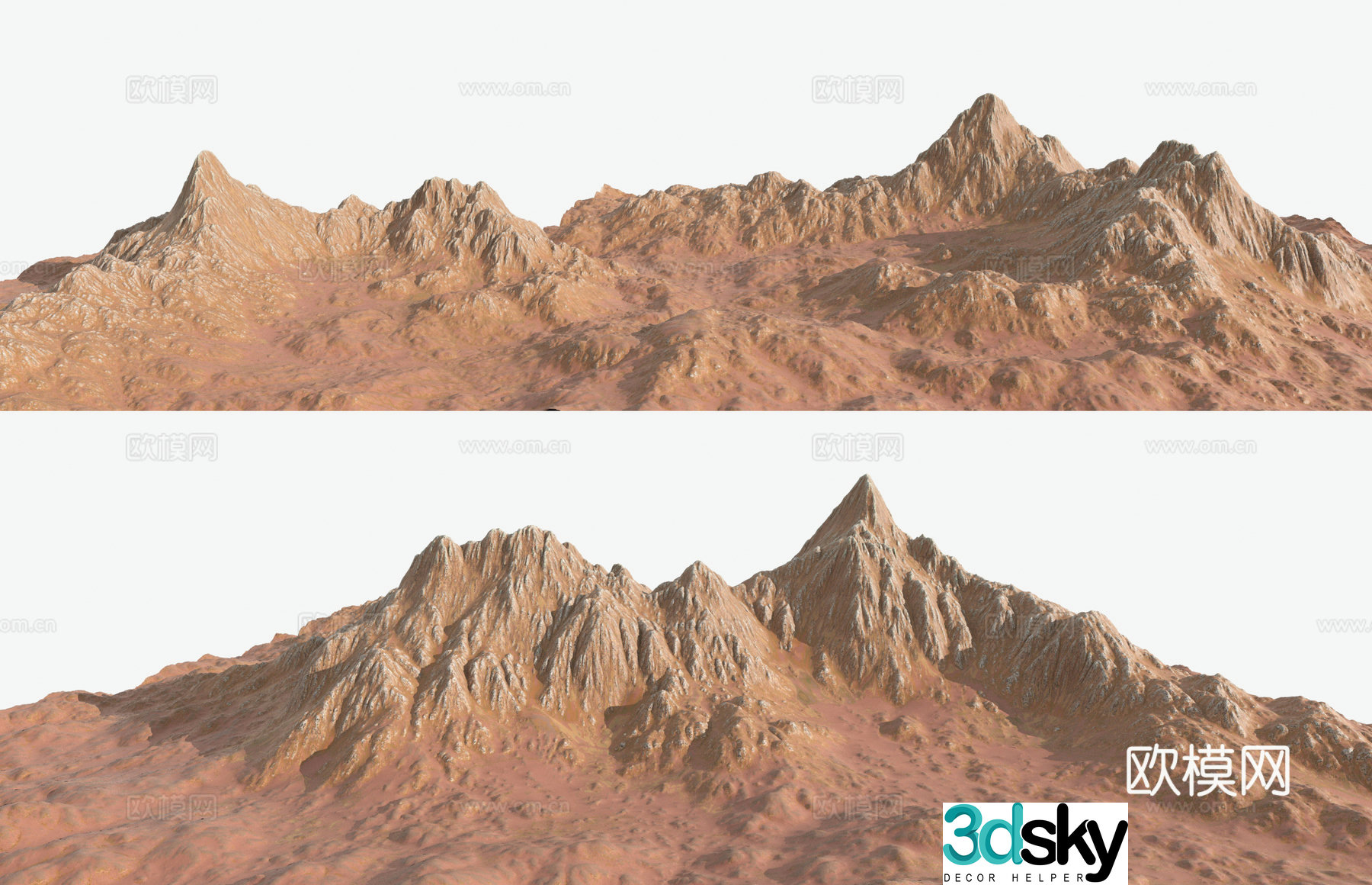 modern mountain mountain 3d model