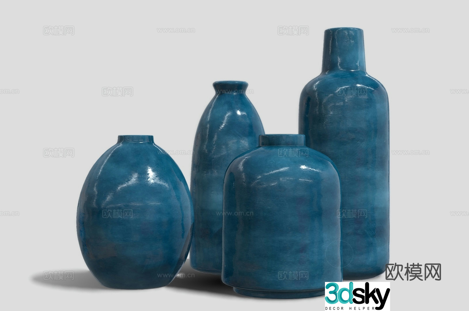 Chinese porcelain vase porcelain vase 3d model