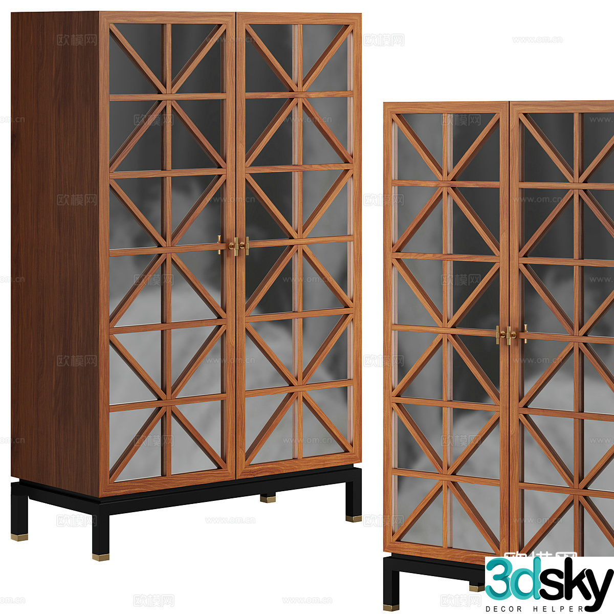 Log wine cabinet 3d model
