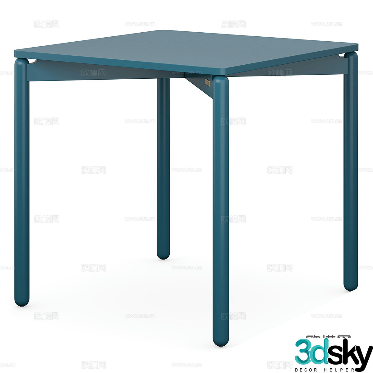 Modern dining table 3d model