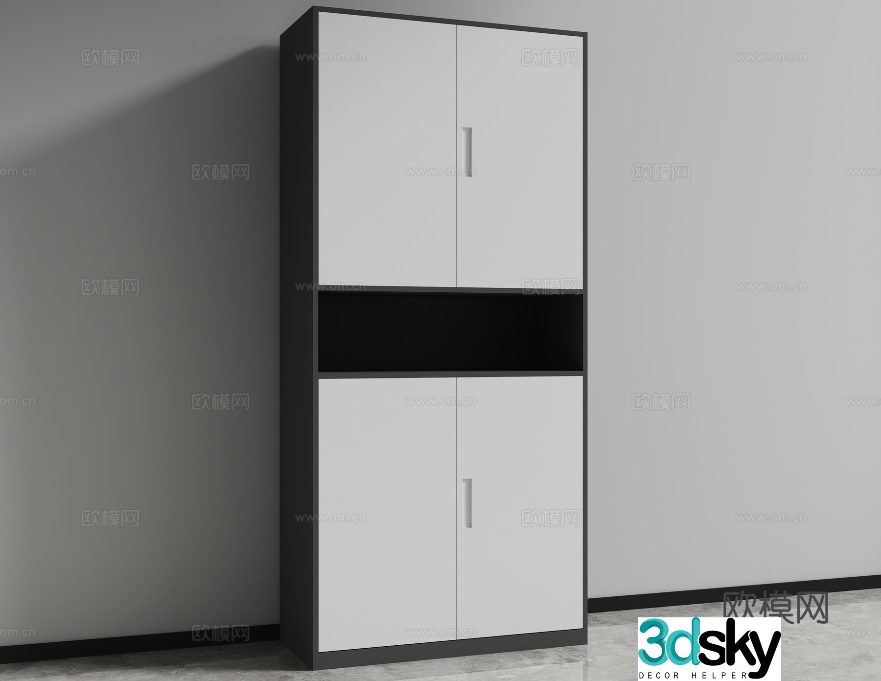 File cabinet locker 3d model