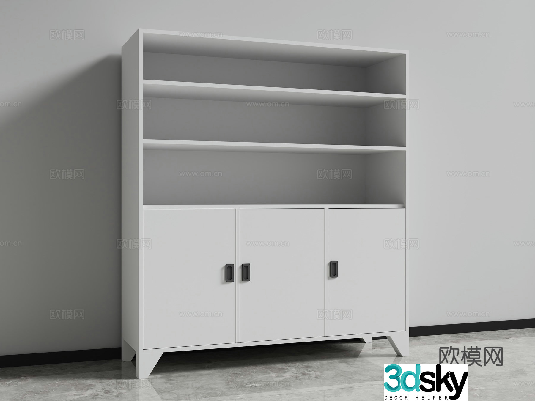 File cabinet tea cabinet locker 3d model