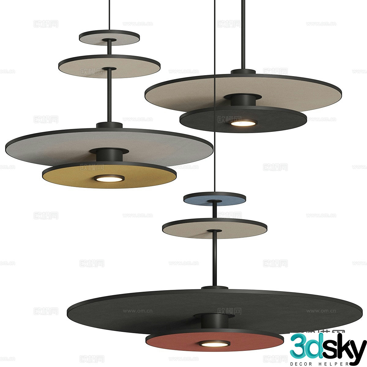 Creative chandelier 3d model