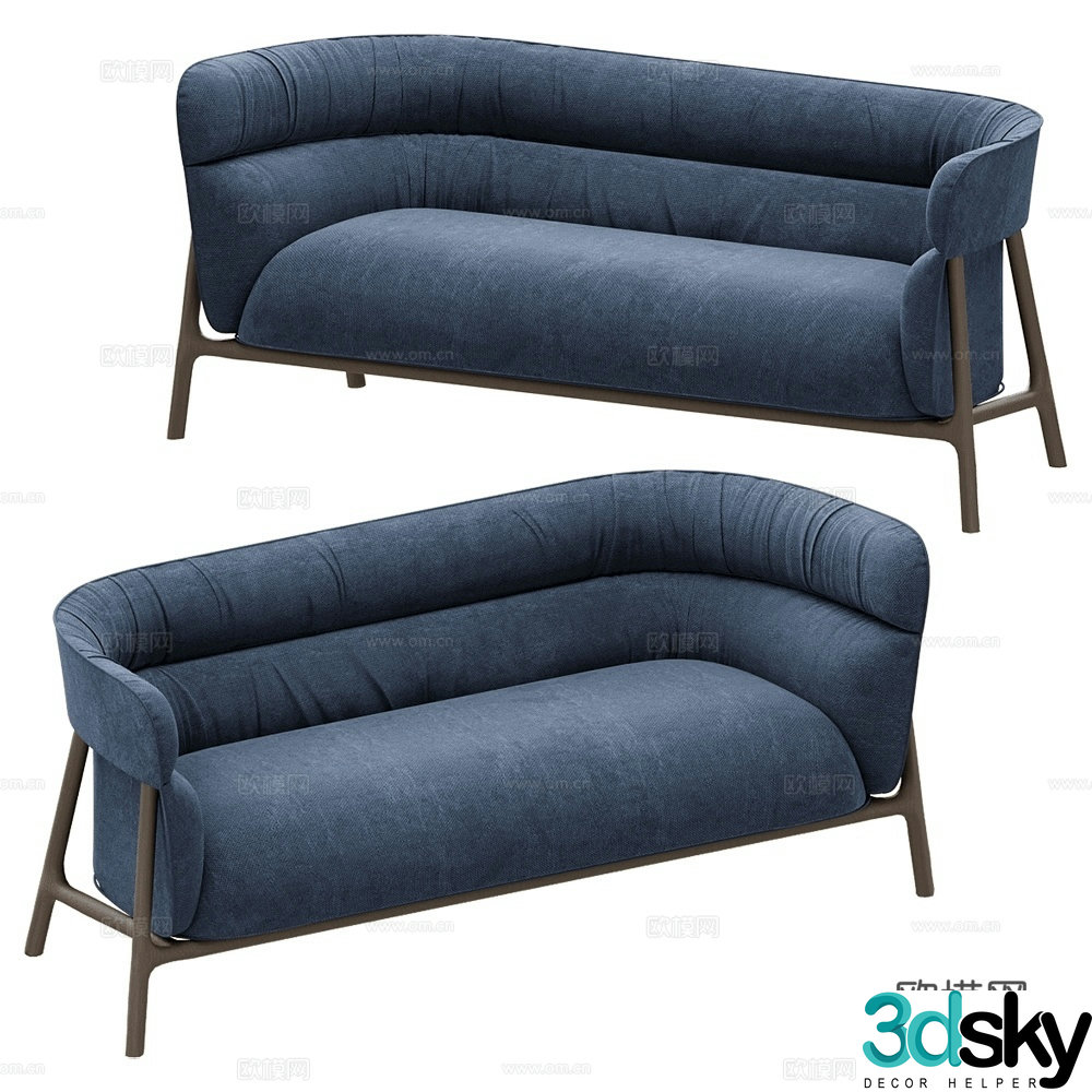Innova multi-seater sofa fabric sofa 3d model