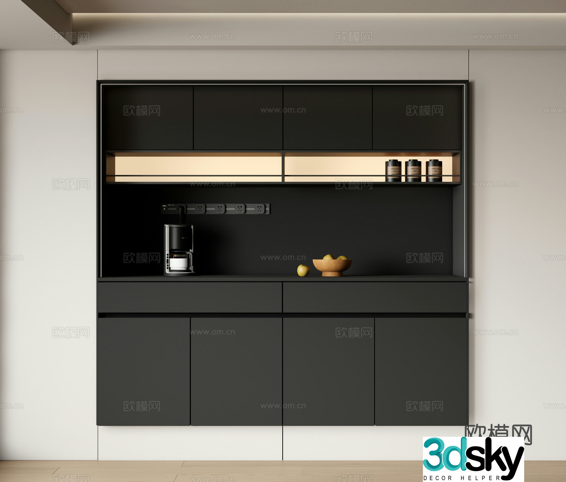 Modern sideboard sideboard 3d model