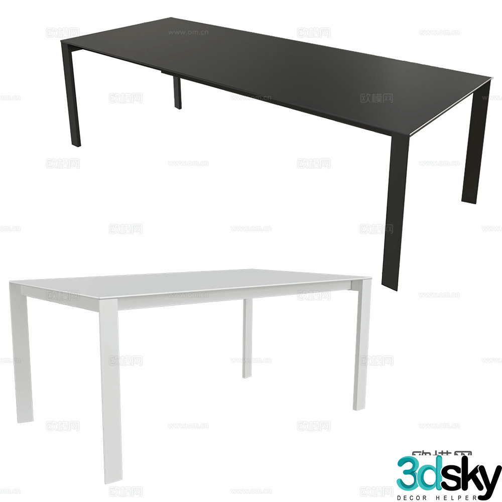 Desalto dining table 3d model