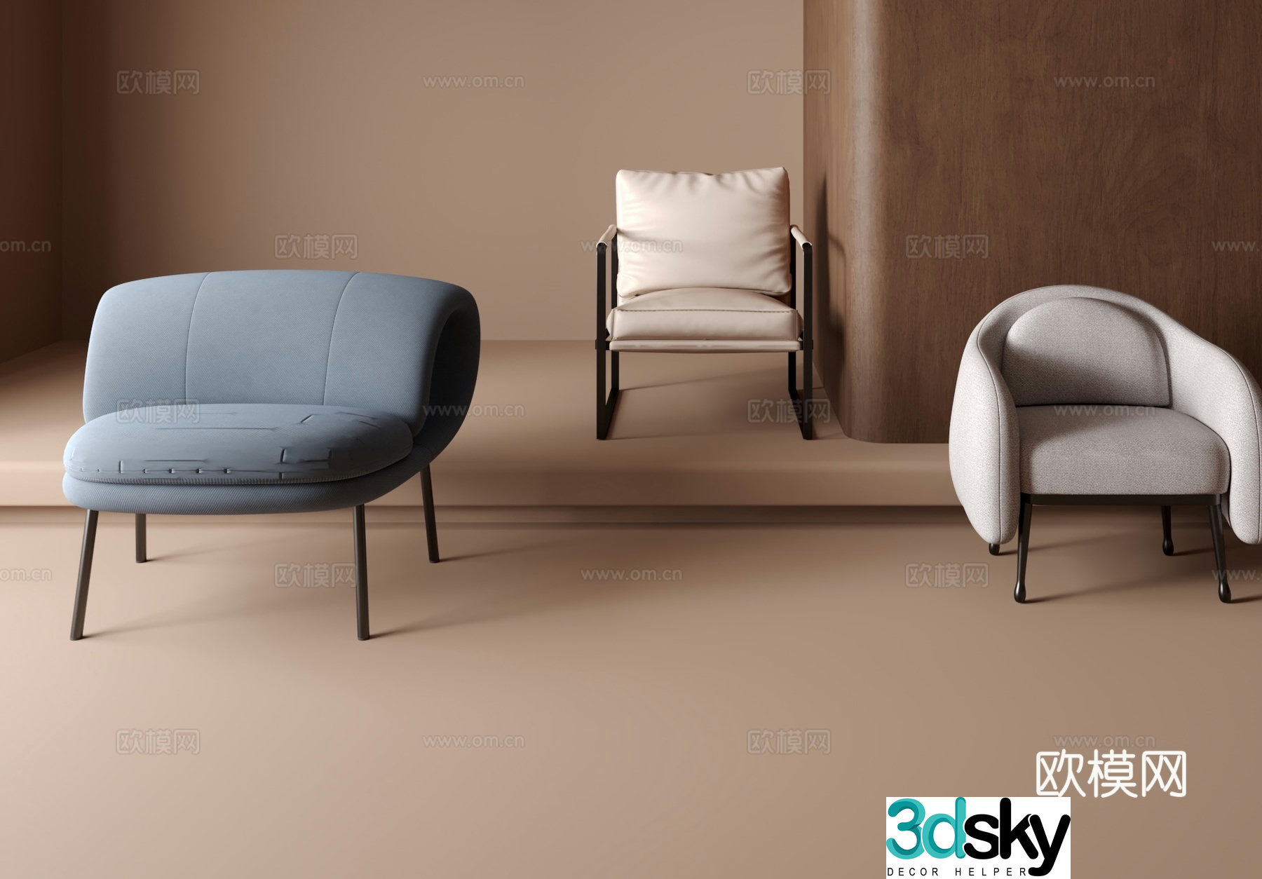 Sofa chair leisure chair 3d model