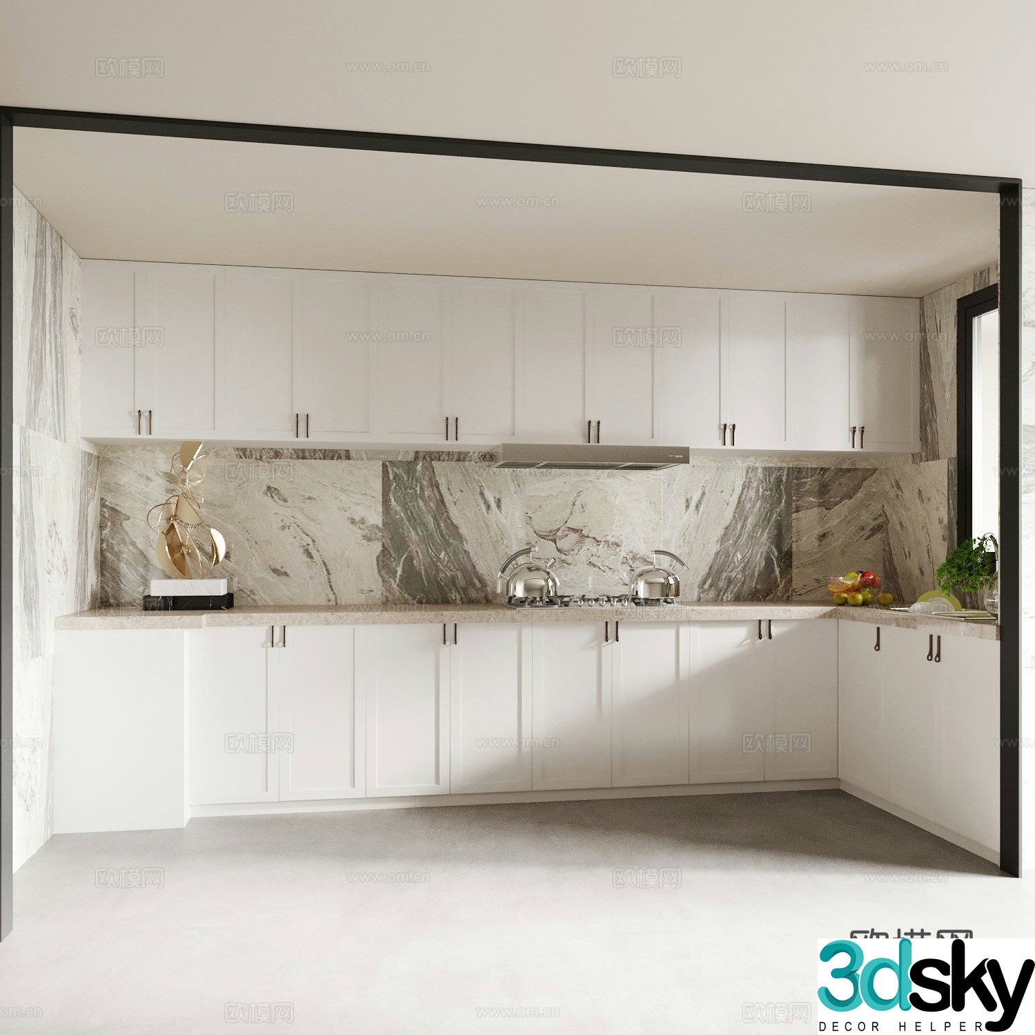Modern kitchen 3d model