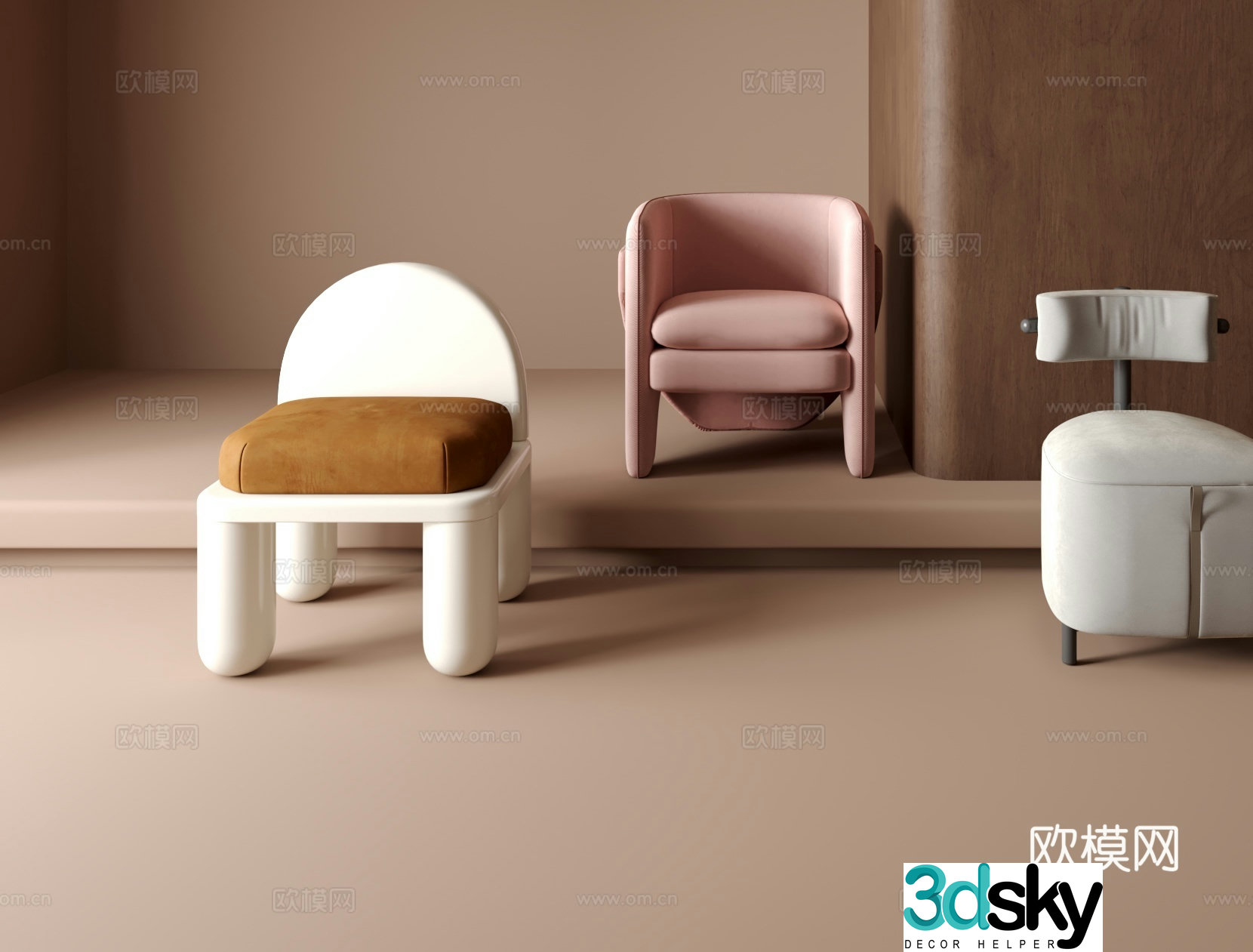 Sofa chair leisure chair 3d model
