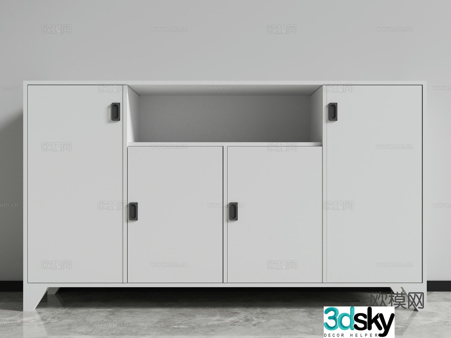 File cabinet tea cabinet locker low cabinet 3D model