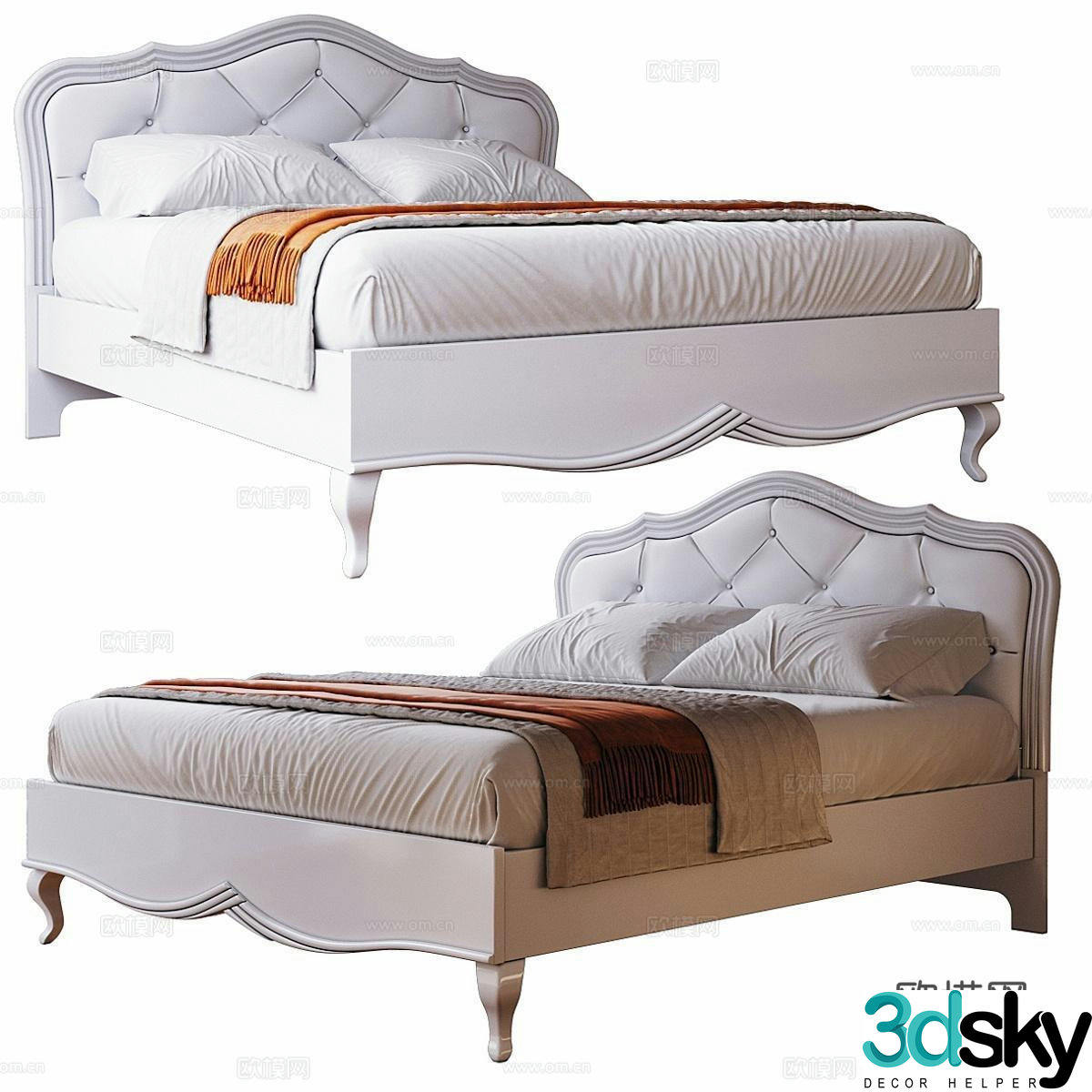 BUCZYNSKI double bed 3d model