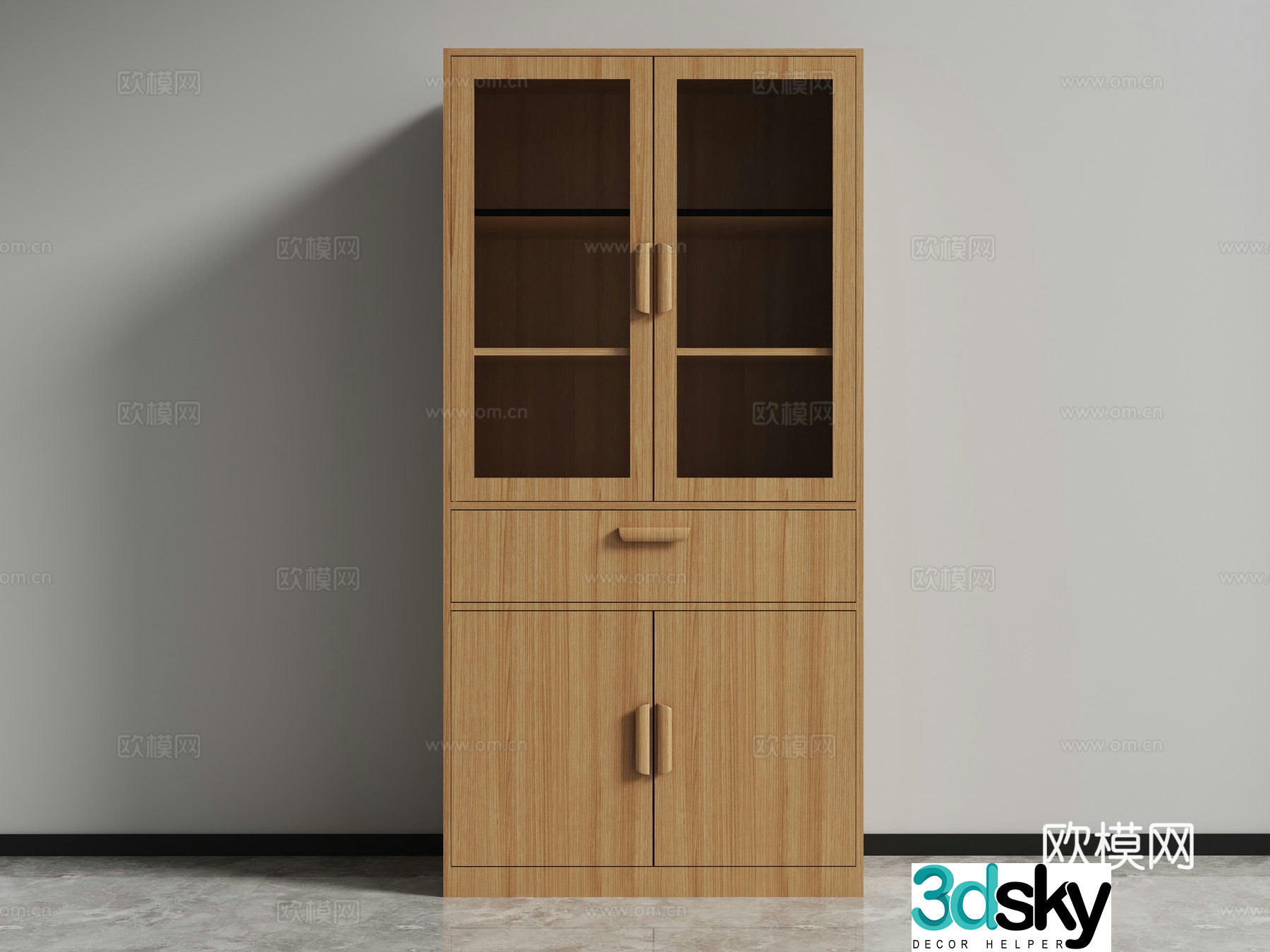 File cabinet bookcase locker 3d model