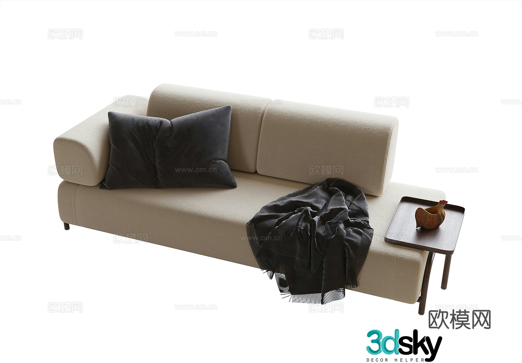 Modern love sofa 3d model