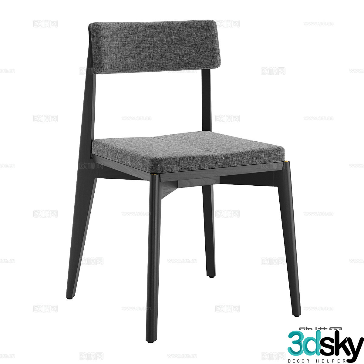 Modern chair dining chair 3d model