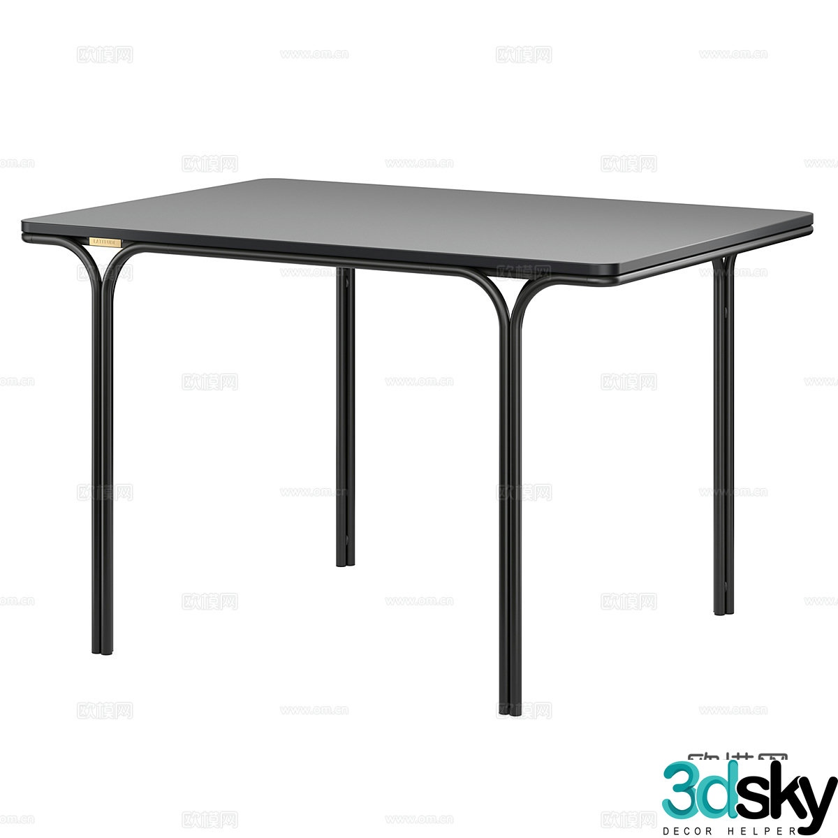 Modern dining table 3d model