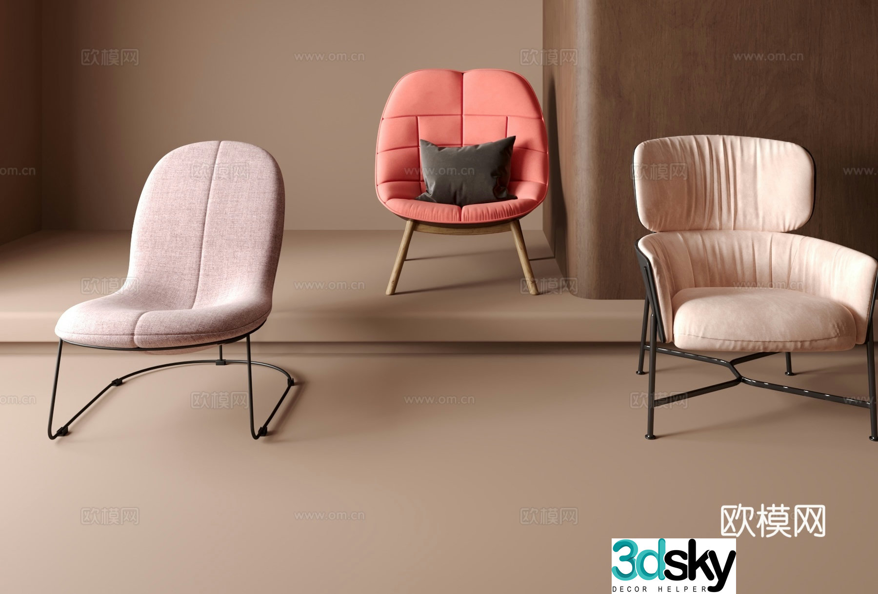 Leisure chair sofa chair 3d model