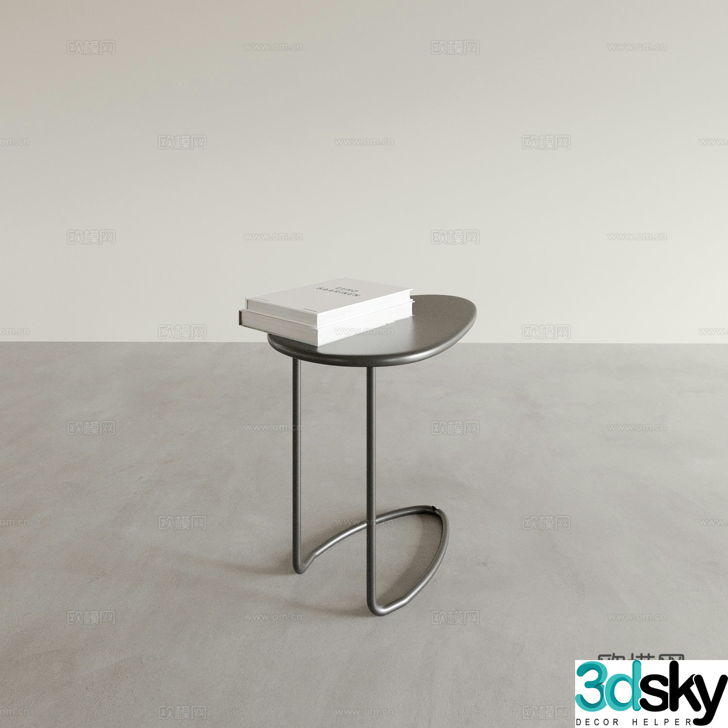 Modern side table corner table table table 3d model