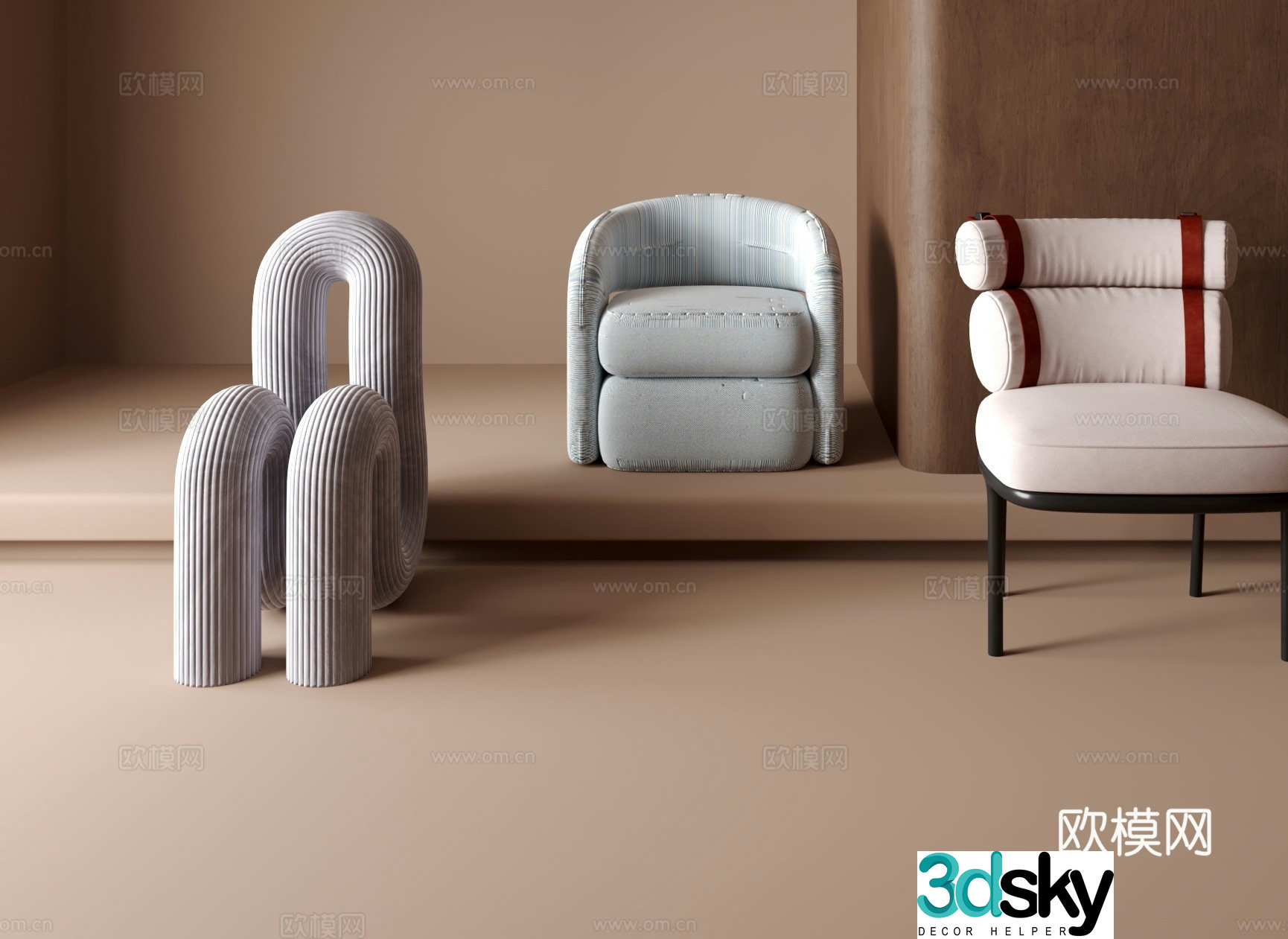 Sofa chair leisure chair 3d model