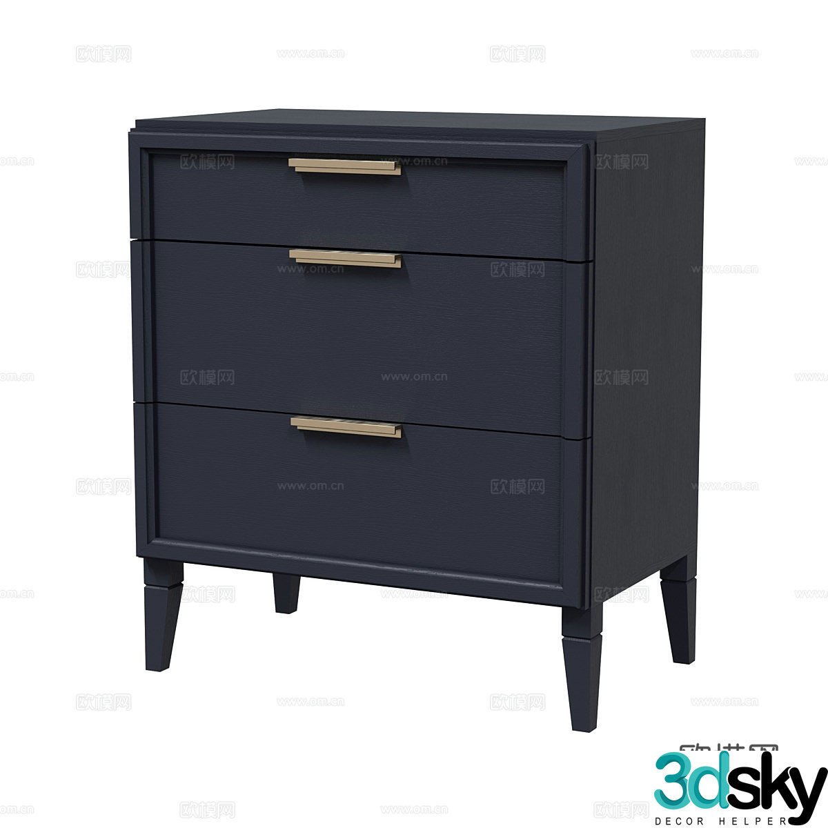 Modern entryway cabinet 3d model