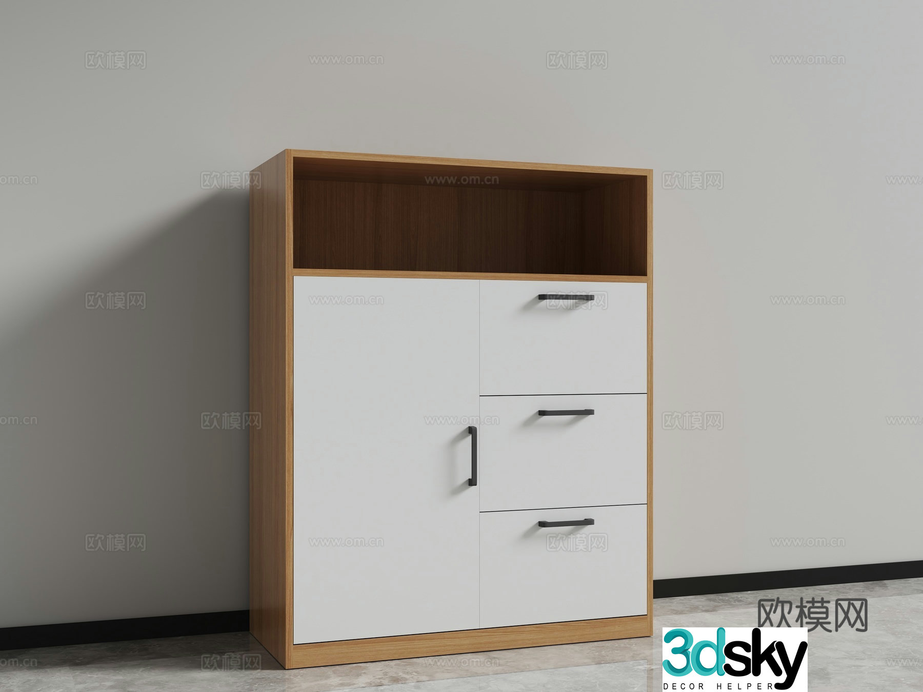 File cabinet locker 3d model