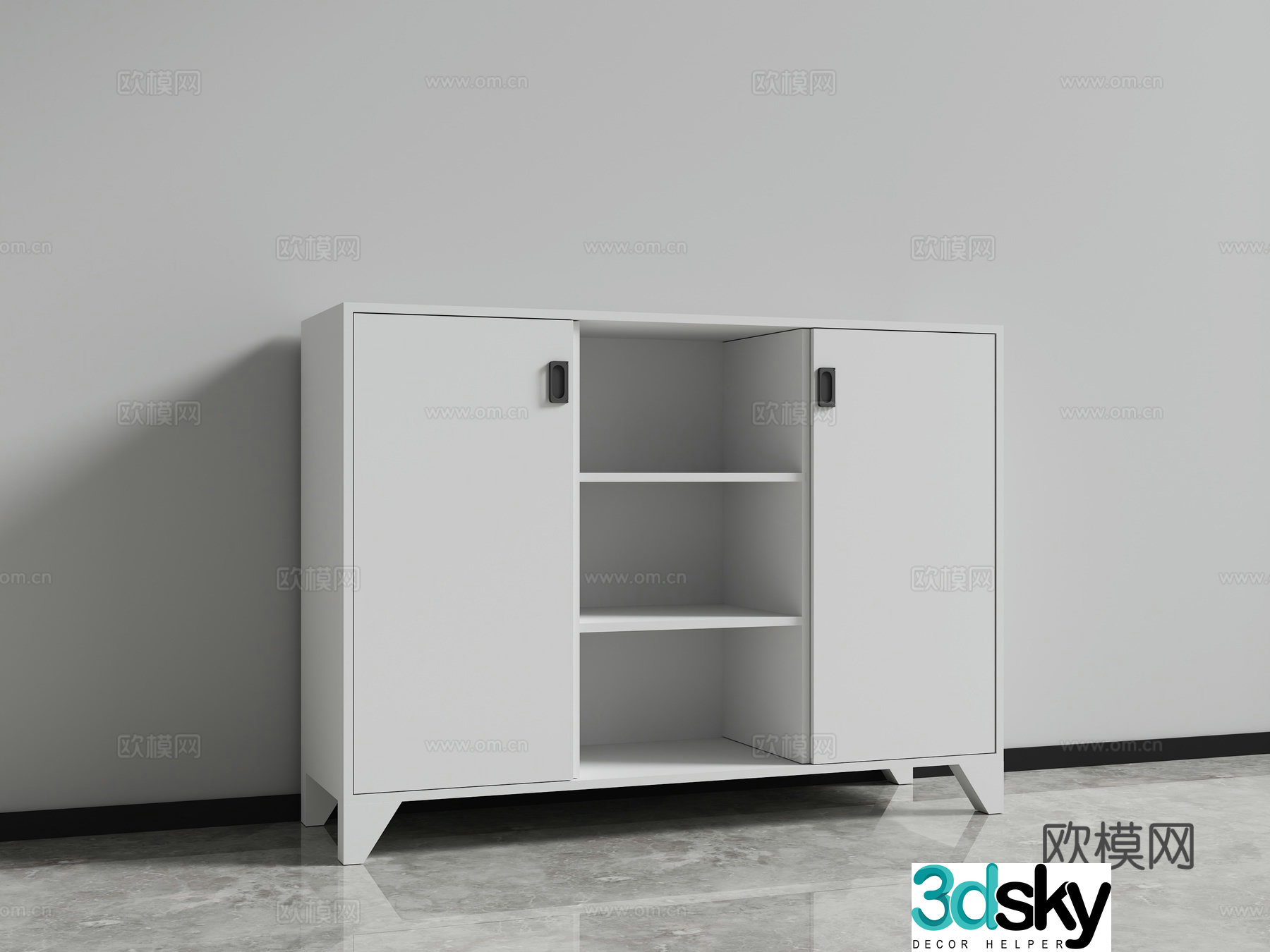 File cabinet tea cabinet locker low cabinet 3D model