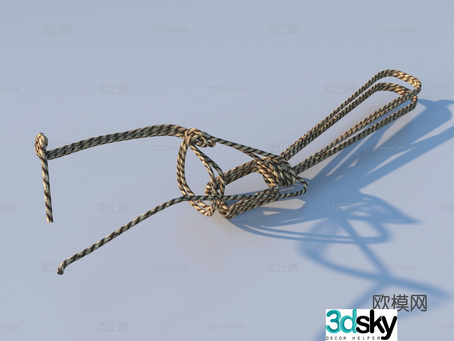 rope rope pile hemp rope rope ball rope 3d model