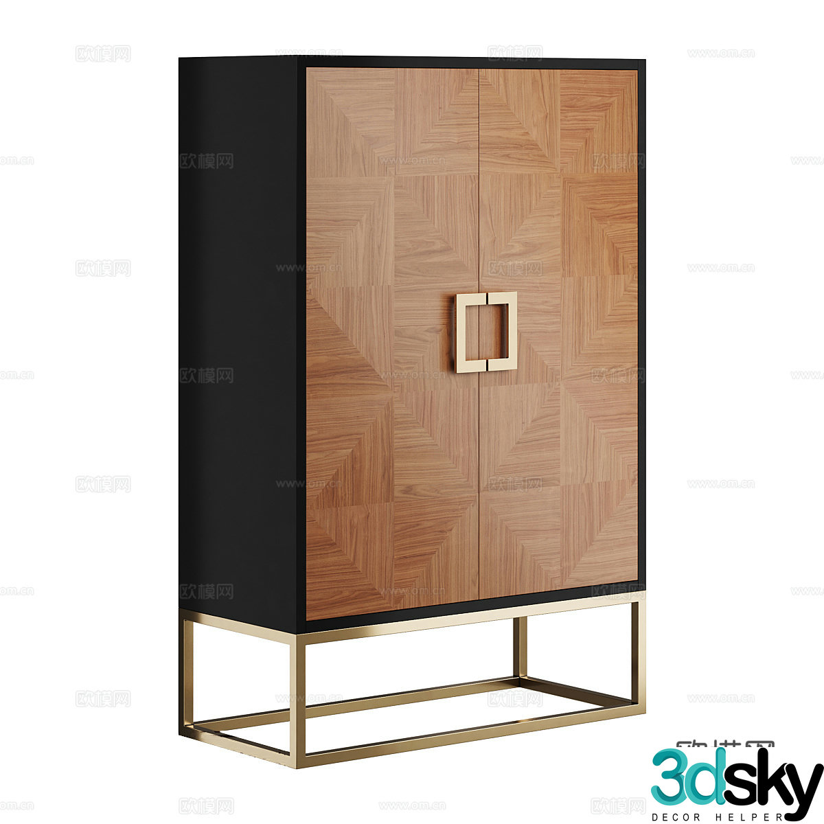 Italian style entrance cabinet 3D model