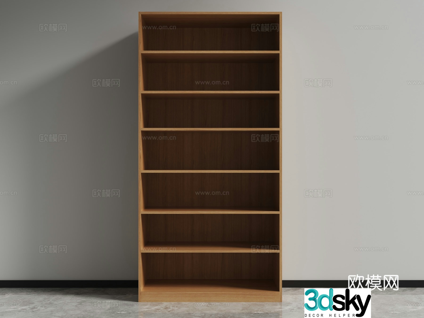 File cabinet bookshelf bookcase display cabinet 3d model