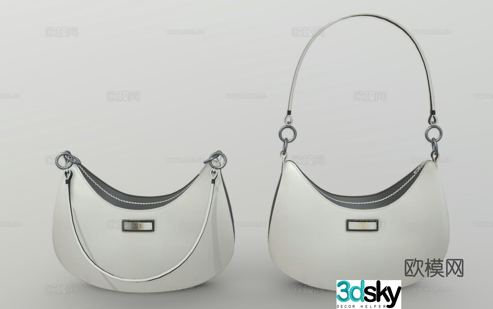 Modern women’s bag shoulder bag designer bag 3D model