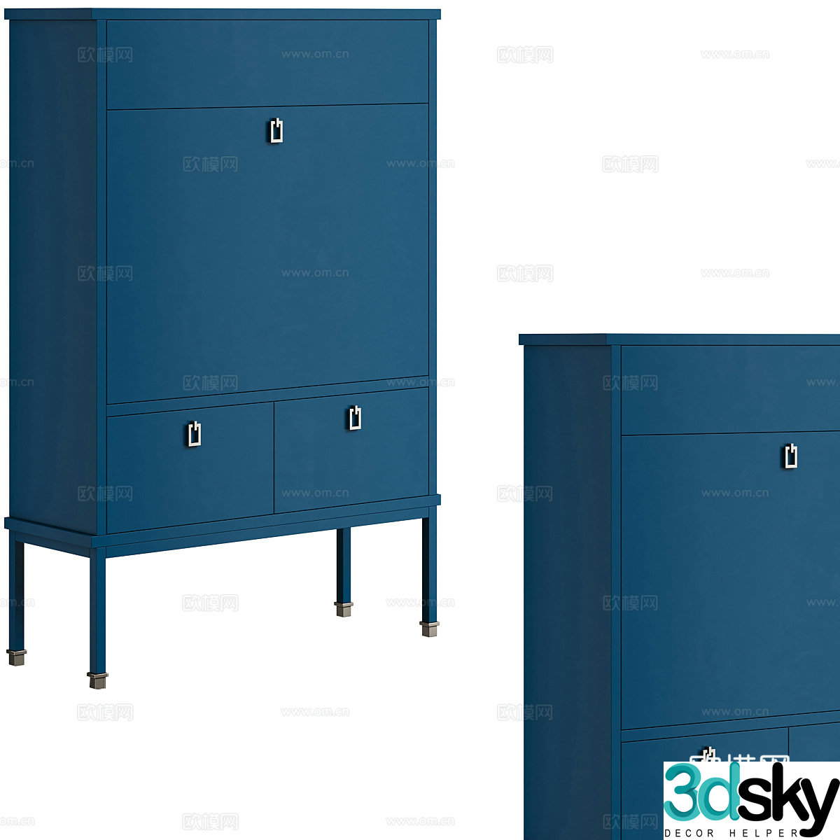 Modern entryway cabinet 3d model