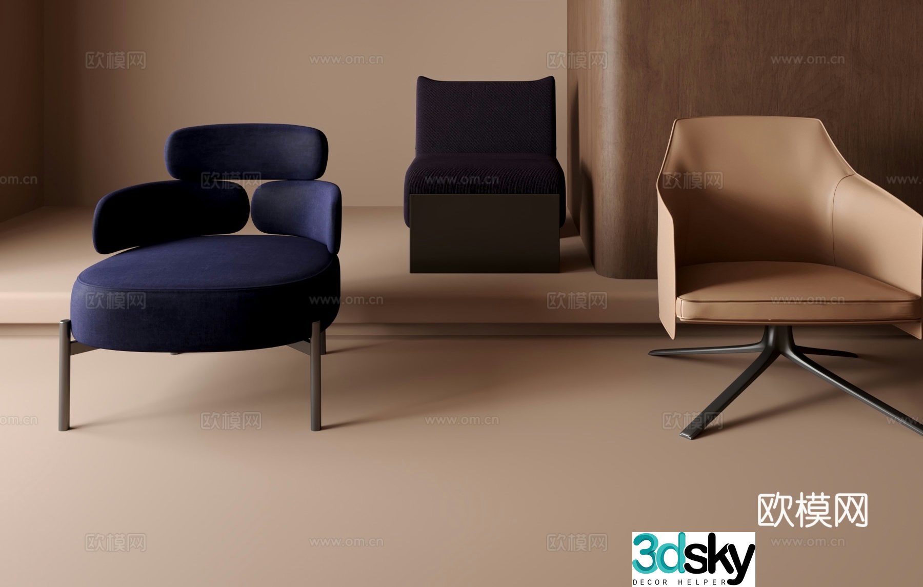 Leisure chair sofa chair 3d model